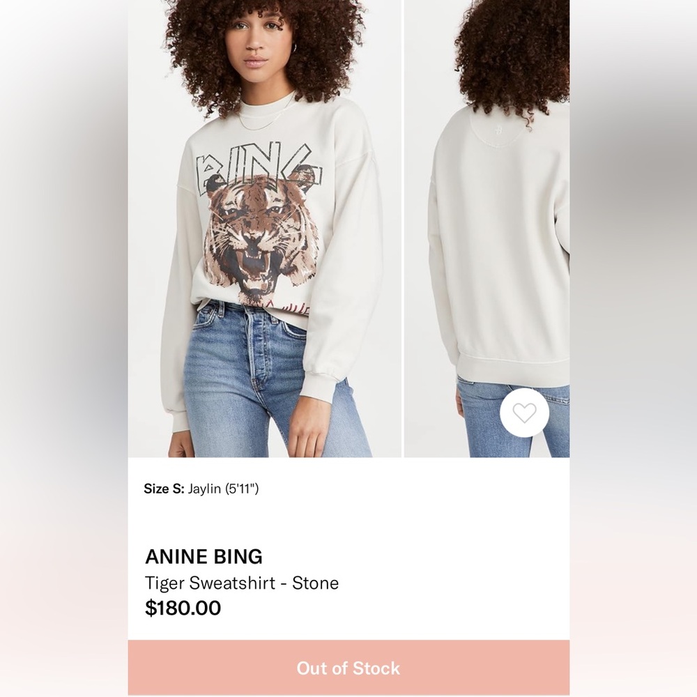 Anine Bing Tiger Sweatshirt - Picture 7 of 13